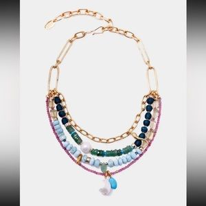 LIZZIE FORTUNATO  Vizcaya Necklace in Berry